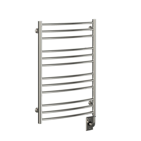 19.5"x31" Tuzio Laveno Towel Warmer in Polished Nickel / Hydronic