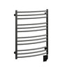 23.5"x31" Tuzio Laveno Towel Warmer in Matte Black / Electric Hardwired