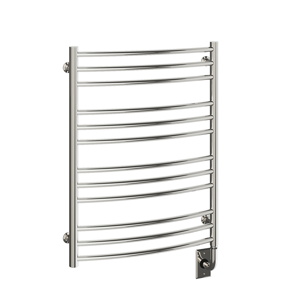 23.5"x31" Tuzio Laveno Towel Warmer in Polished Nickel / Electric Hardwired