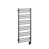 19.5"x47.5" Tuzio Laveno Towel Warmer in Matte Black / Electric Hardwired