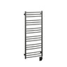 19.5"x47.5" Tuzio Laveno Towel Warmer in Matte Black / Electric Hardwired