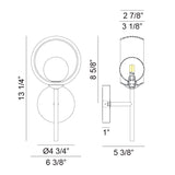 Matteo Wall Sconce W60601AG