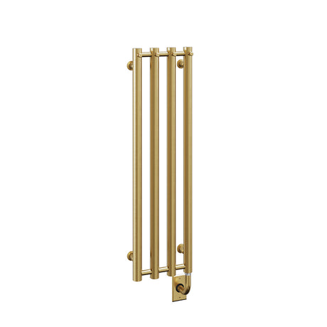 10.5"x37.5" Tuzio Rosendal Towel Warmer in Brushed Gold / Electric Plug-I