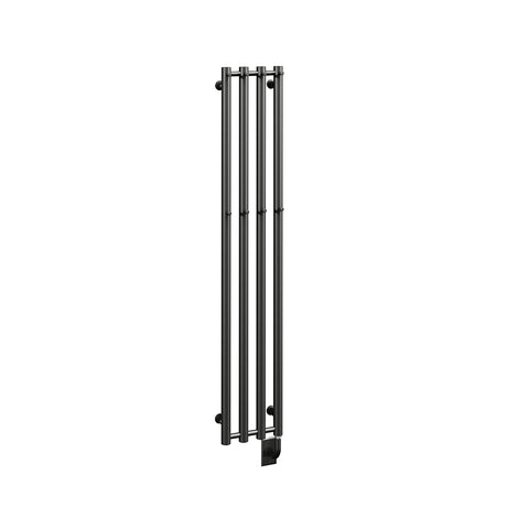 10.5"x59" Tuzio Rosendal Towel Warmer in Matte Black / Electric Hardwired