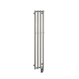 10.5"x59" Tuzio Rosendal Towel Warmer in Polished Nickel / Electric Hardwired