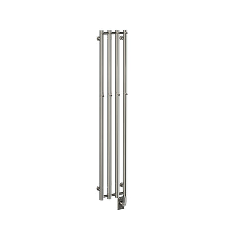 10.5"x59" Tuzio Rosendal Towel Warmer in Polished Nickel / Electric Hardwired