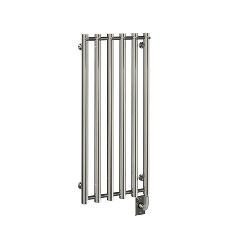 16.5"x37.5" Tuzio Rosendal Towel Warmer in Polished Nickel / Hydronic
