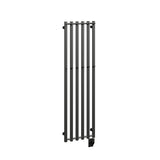 16.5"x59" Tuzio Rosendal Towel Warmer in Matte Black / Electric Plug-I
