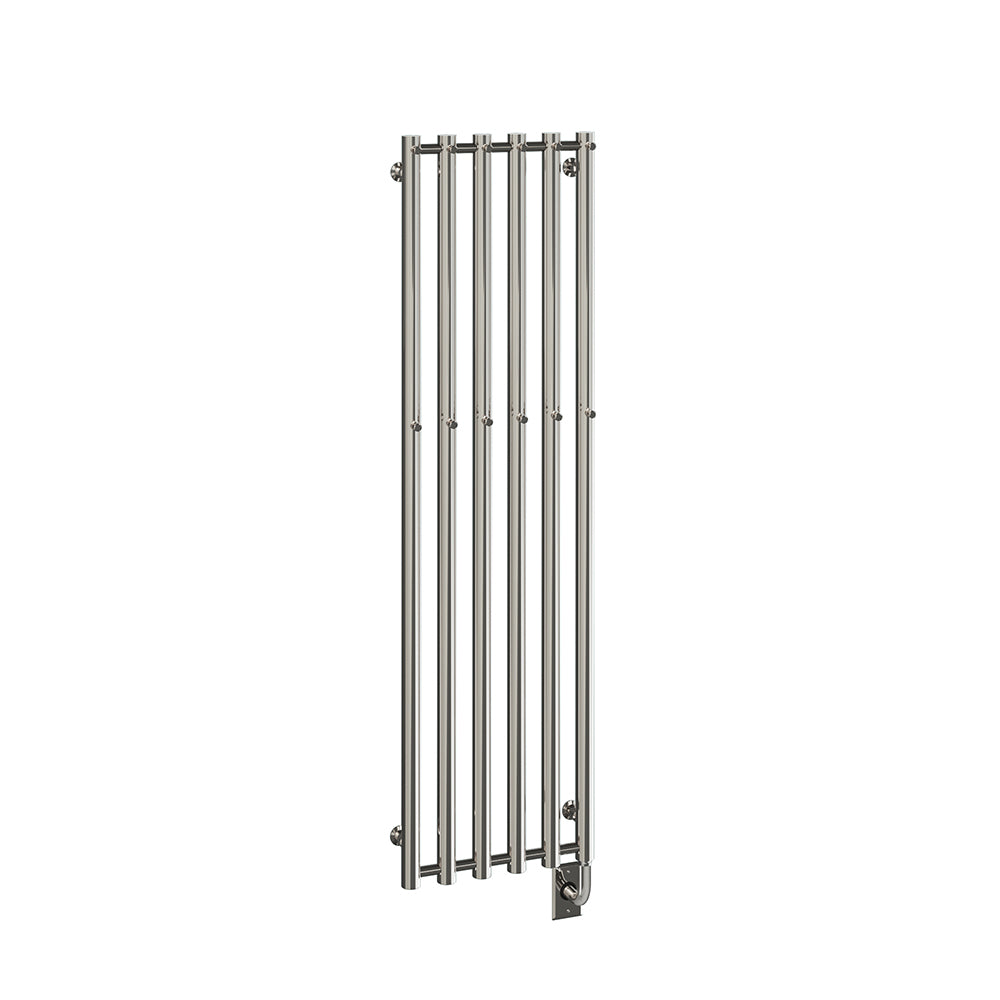 16.5"x59" Tuzio Rosendal Towel Warmer in Polished Nickel / Hydronic