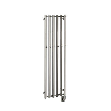 16.5"x59" Tuzio Rosendal Towel Warmer in Polished Nickel / Hydronic