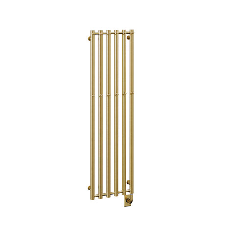 16.5"x59" Tuzio Rosendal Towel Warmer in Brushed Gold / Electric Hardwired