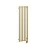 16.5"x59" Tuzio Rosendal Towel Warmer in Brushed Gold / Electric Hardwired