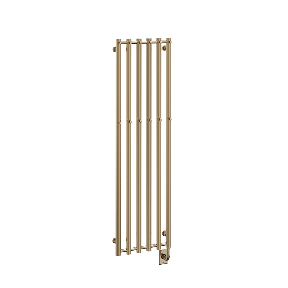16.5"x59" Tuzio Rosendal Towel Warmer in Brushed Bronze / Electric Hardwired