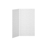 48x36 2-Panel Shower Wall Kit for Corner Installation
