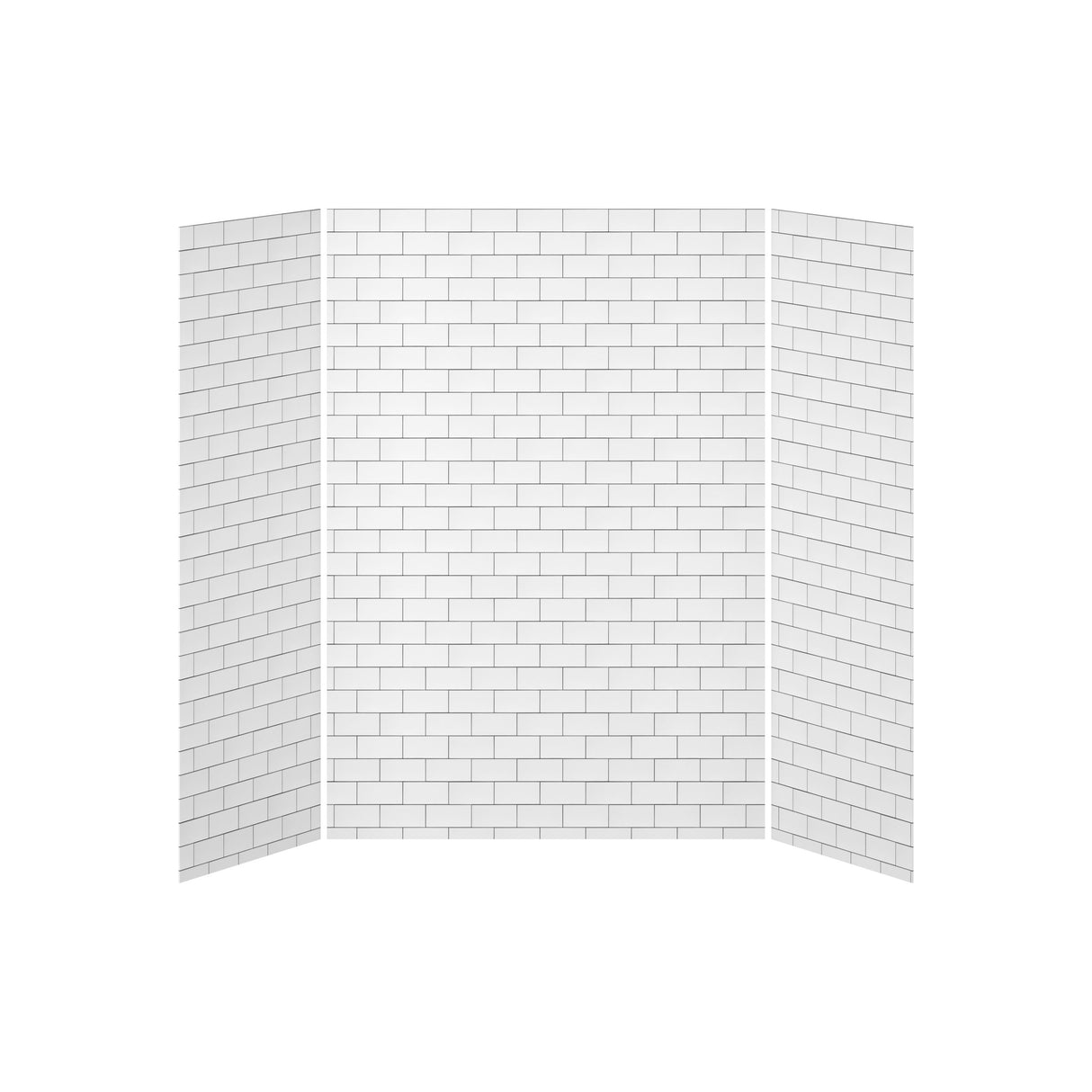 60x32 3-Panel Shower Wall Kit for Alcove Installation