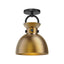 Alora Mood Waldo 9-in Semi-Flush Mount