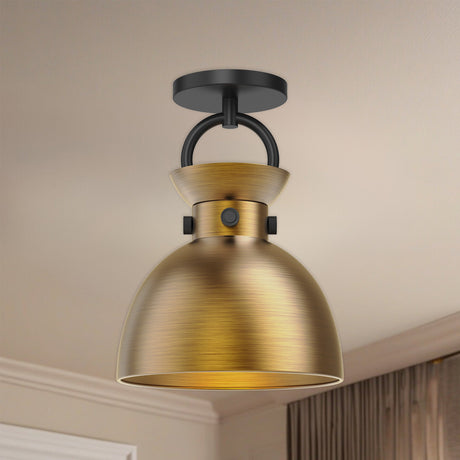 Alora Mood Waldo 9-in Semi-Flush Mount