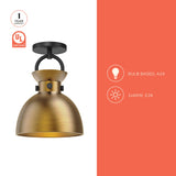Alora Mood Waldo 9-in Semi-Flush Mount