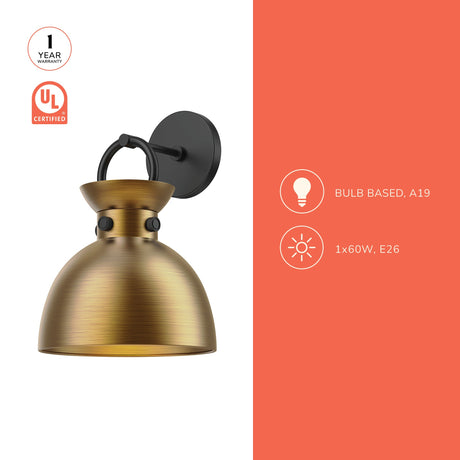 Alora Mood Waldo 9-in Wall/Vanity Light