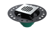 Cast Iron Wood Deck Drain with Square Grate (WD447-SS)