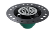 Cast Iron Wood Deck Drain with Round Grate (WD457-SS)