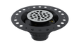 ABS Wood Deck Drain with Round Grate, without Plug (WDD45-LP)