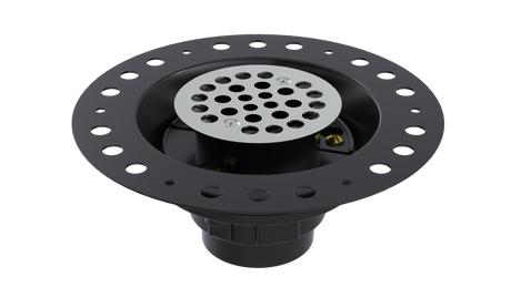 ABS Wood Deck Drain with Round Grate, without Plug (WDD45-LP)