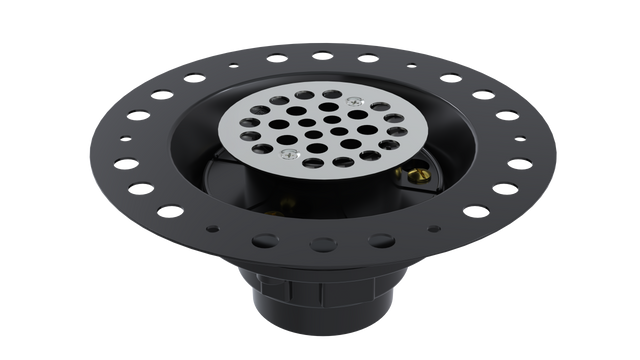 ABS Wood Deck Drain with Round Grate, without Plug (WDD45-LP)