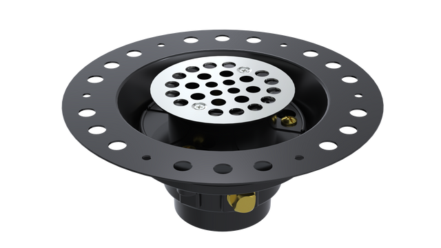 ABS Wood Deck Drain with Round Grate (WDD45)