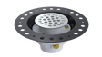 PVC Wood Deck Drain with Round Grate (WDD5145)