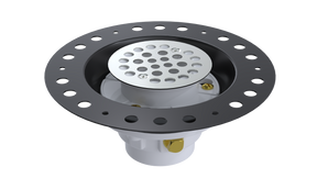 PVC Wood Deck Drain with Round Grate (WDD5145)