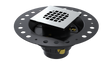 ABS Wood Deck Drain with Square Grate (WDDS44)