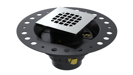 ABS Wood Deck Drain with Square Grate (WDDS44)