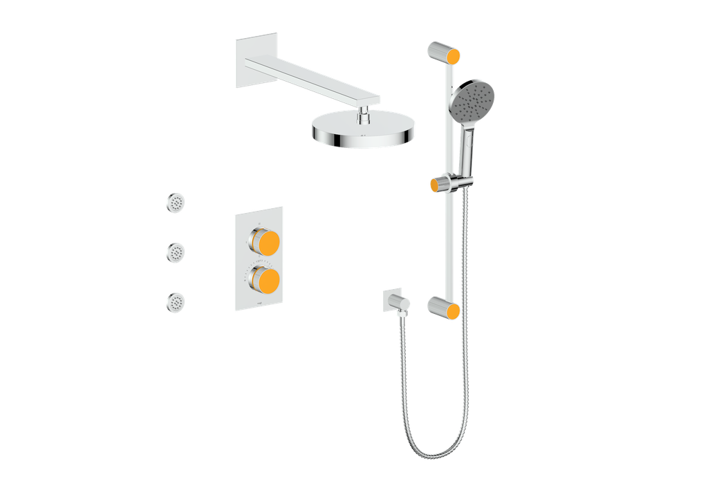 MOND 3-WAY TH SHOWER KIT WITH BODY JETS