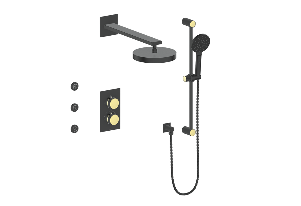 MOND 3-WAY TH SHOWER KIT WITH BODY JETS