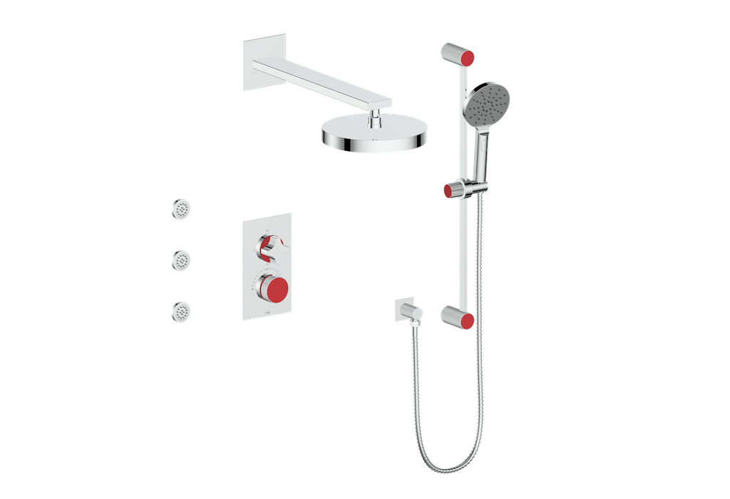 MOND 3-WAY TH SHOWER KIT WITH BODY JETS