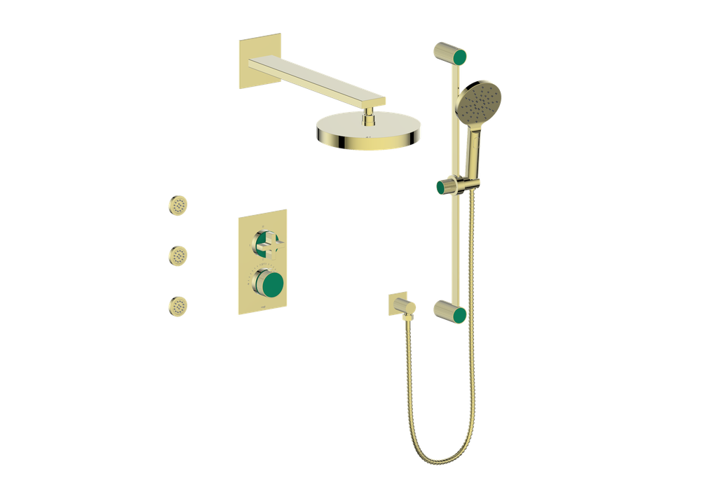 MOND 3-WAY TH SHOWER KIT WITH BODY JETS