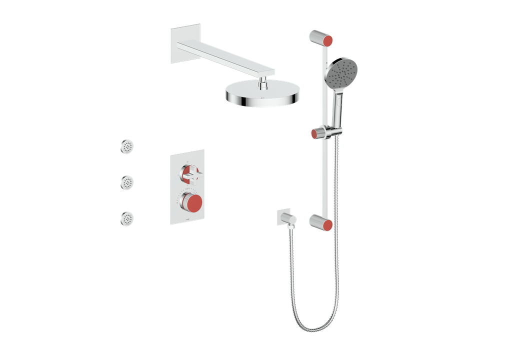MOND 3-WAY TH SHOWER KIT WITH BODY JETS