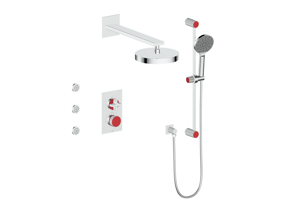 MOND 3-WAY TH SHOWER KIT WITH BODY JETS