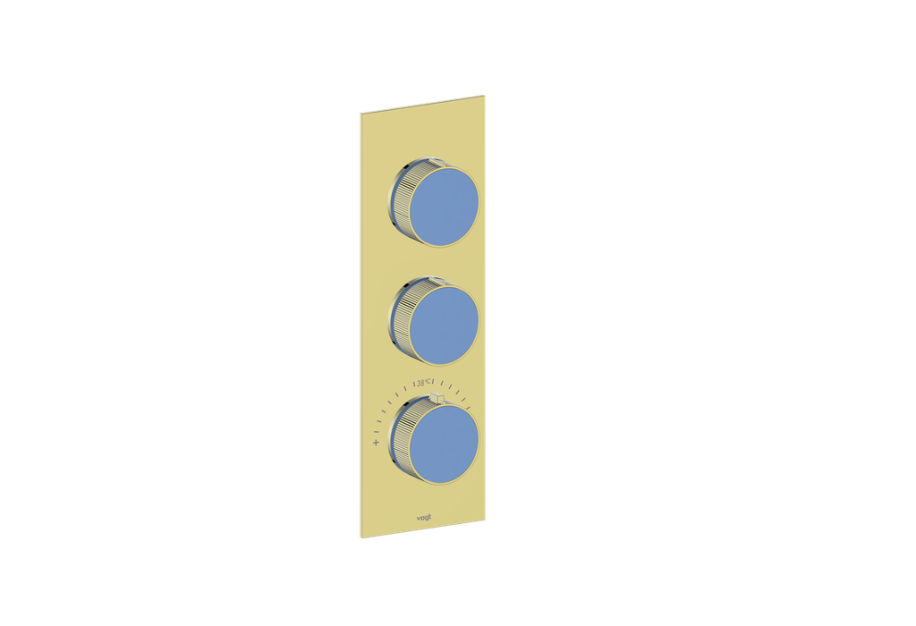 MOND TRIM FOR 3/4" HIGH-FLOW TH VALVE WITH 2 VOLUME CONTROLS