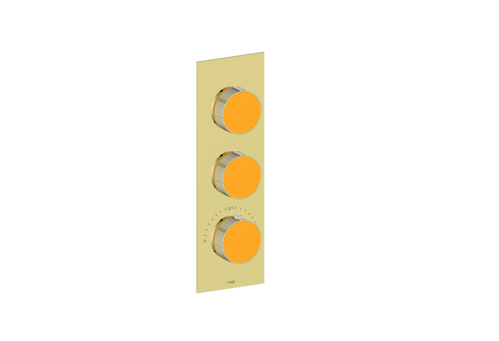 MOND TRIM FOR 3/4" HIGH-FLOW TH VALVE WITH 2 VOLUME CONTROLS