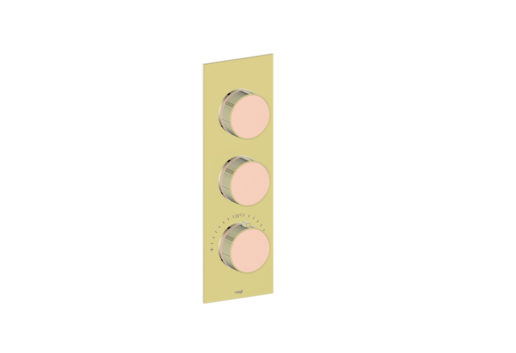 MOND TRIM FOR 3/4" HIGH-FLOW TH VALVE WITH 2 VOLUME CONTROLS
