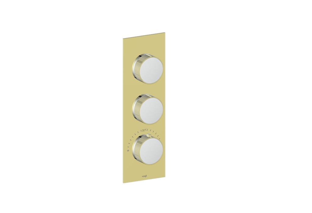 MOND TRIM FOR 3/4" HIGH-FLOW TH VALVE WITH 2 VOLUME CONTROLS