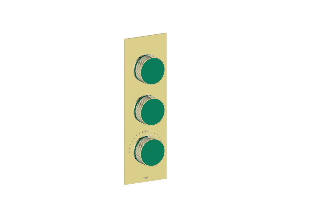 MOND TRIM FOR 3/4" HIGH-FLOW TH VALVE WITH 2 VOLUME CONTROLS