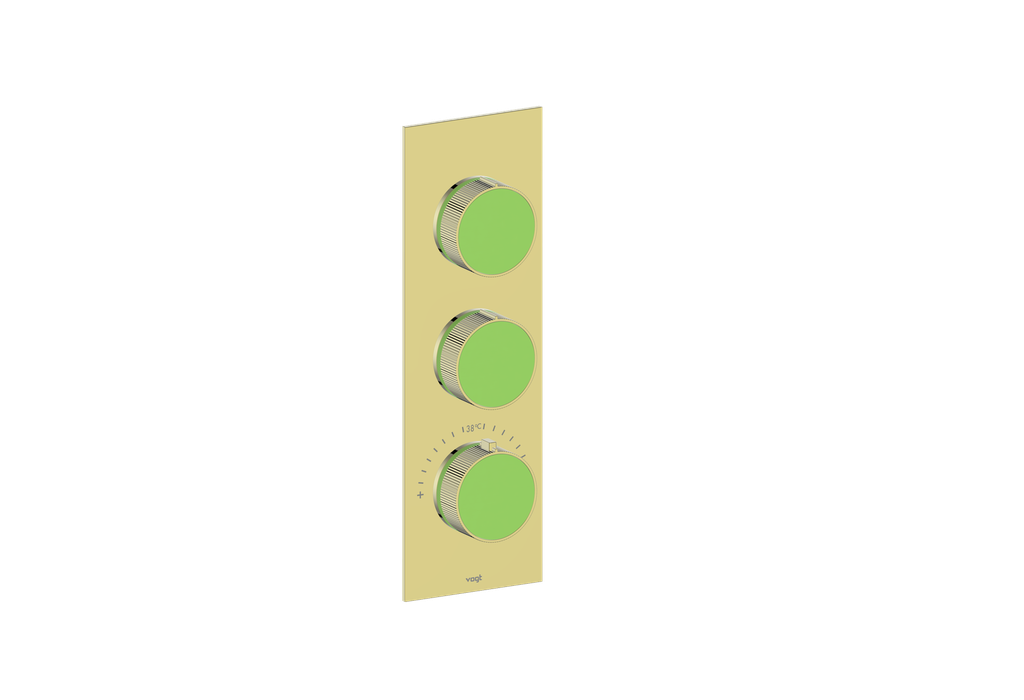 MOND TRIM FOR 3/4" HIGH-FLOW TH VALVE WITH 2 VOLUME CONTROLS