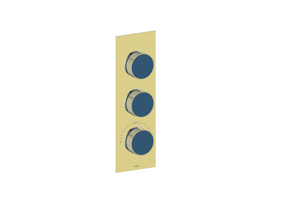 MOND TRIM FOR 3/4" HIGH-FLOW TH VALVE WITH 2 VOLUME CONTROLS