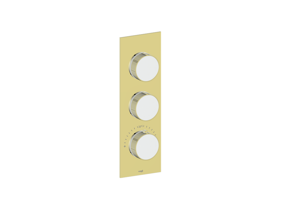 MOND TRIM FOR 3/4" HIGH-FLOW TH VALVE WITH 2 VOLUME CONTROLS