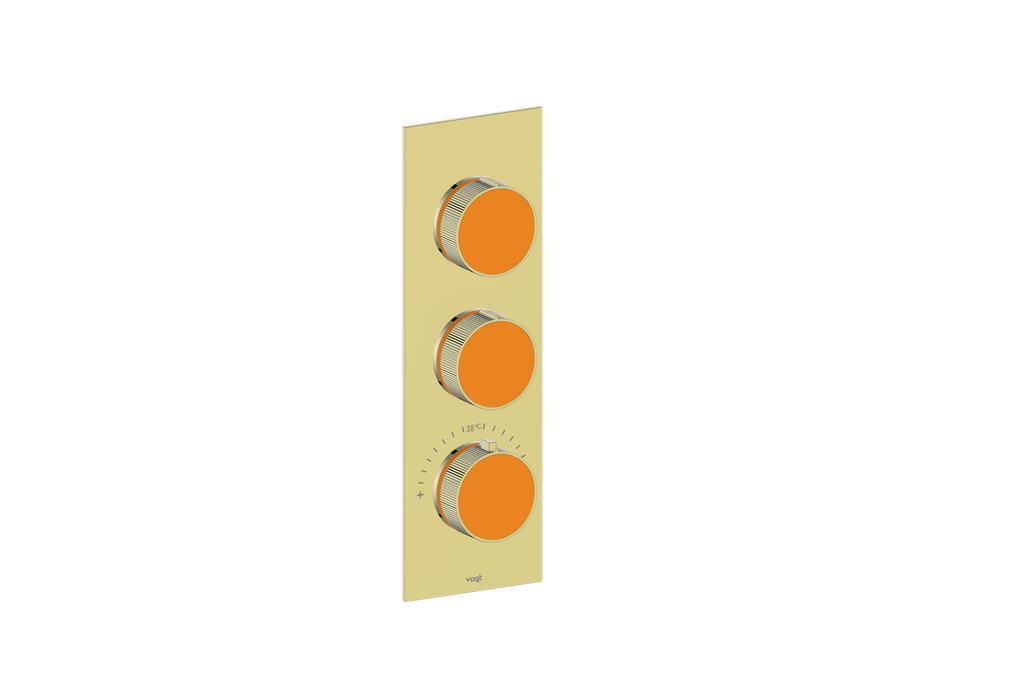 MOND TRIM FOR 3/4" HIGH-FLOW TH VALVE WITH 2 VOLUME CONTROLS