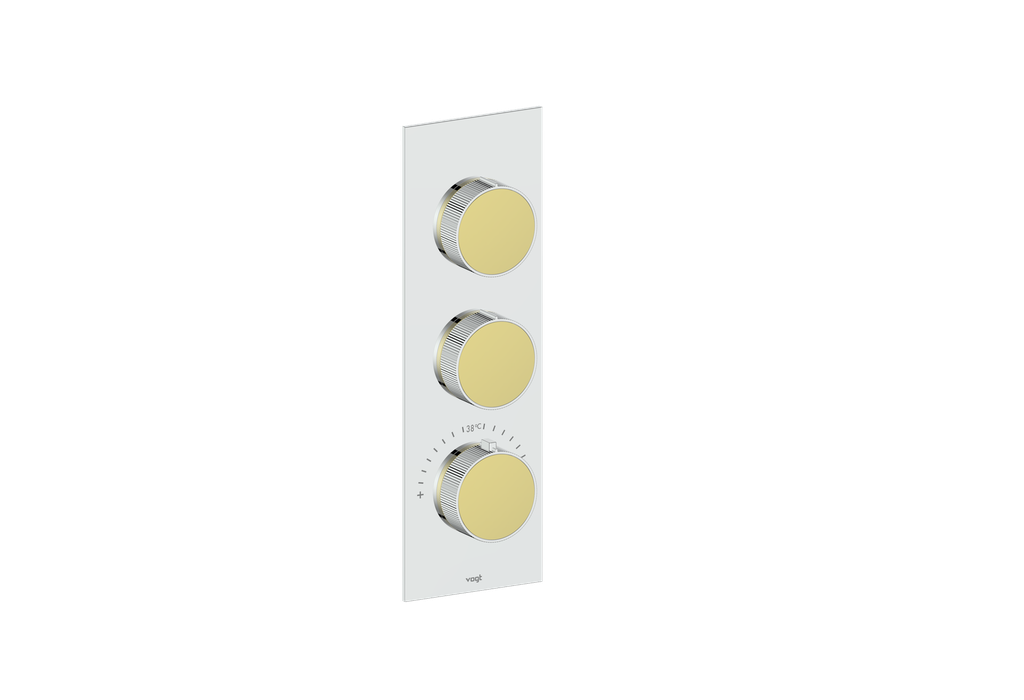 MOND TRIM FOR 3/4" HIGH-FLOW TH VALVE WITH 2 VOLUME CONTROLS