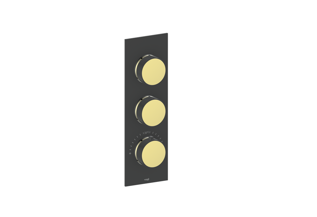 MOND TRIM FOR 3/4" HIGH-FLOW TH VALVE WITH 2 VOLUME CONTROLS